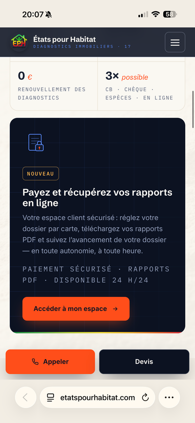 États Pour Habitat - version mobile