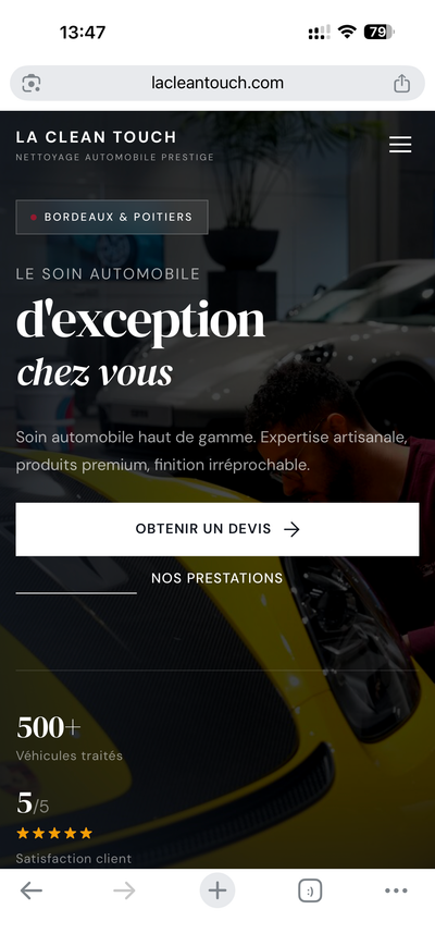 La Clean Touch - version mobile