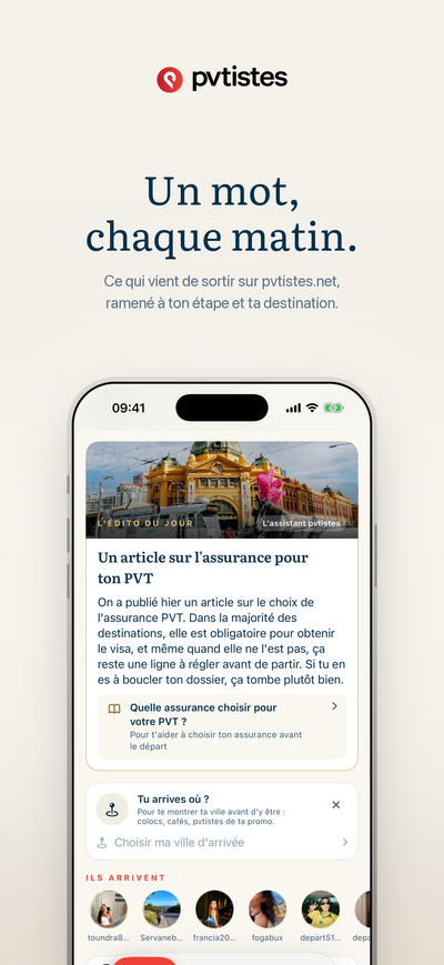 A word every morning: the latest from pvtistes.net, tied to your stage