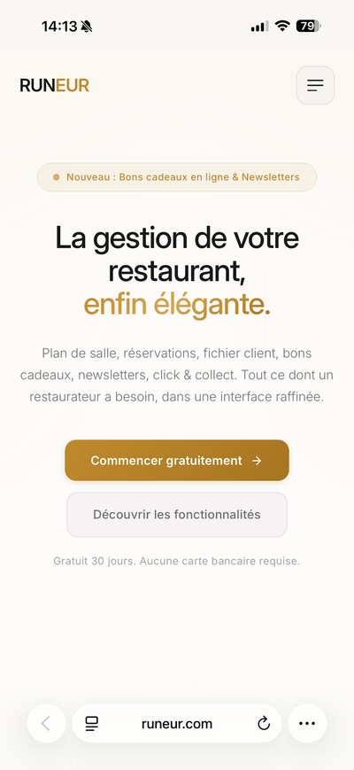 Runeur - version mobile