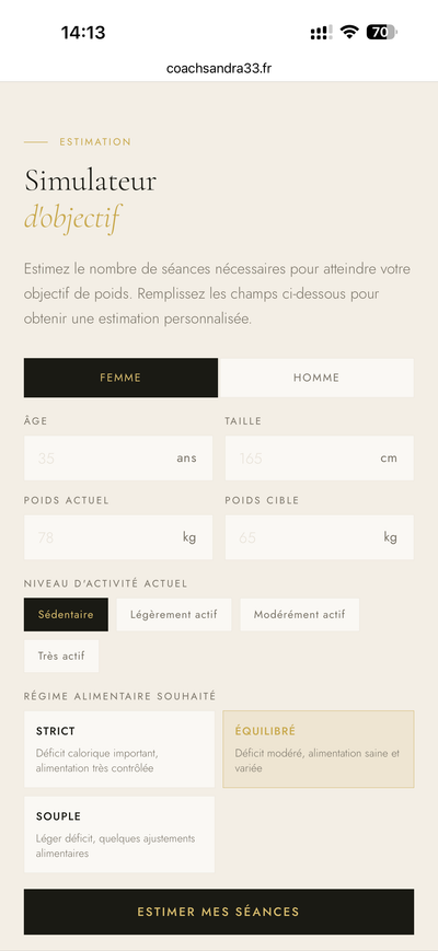 Sandra Arnaud - version mobile