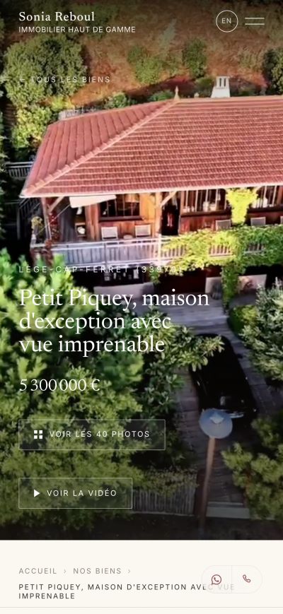 Property listing: an exceptional house in Cap Ferret, 40 photos and video